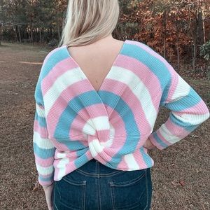 Cotton candy sweater